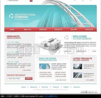 建設集團公司網站設計模板